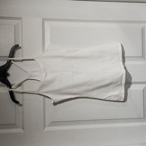 Women's White Express T-back Tank